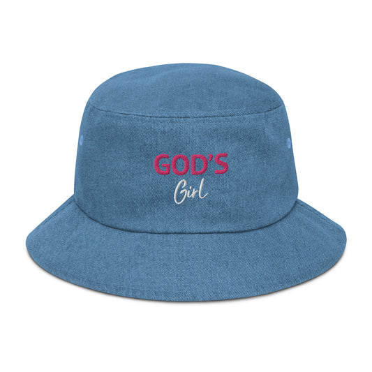 God’s Girl Denim Bucket Hat